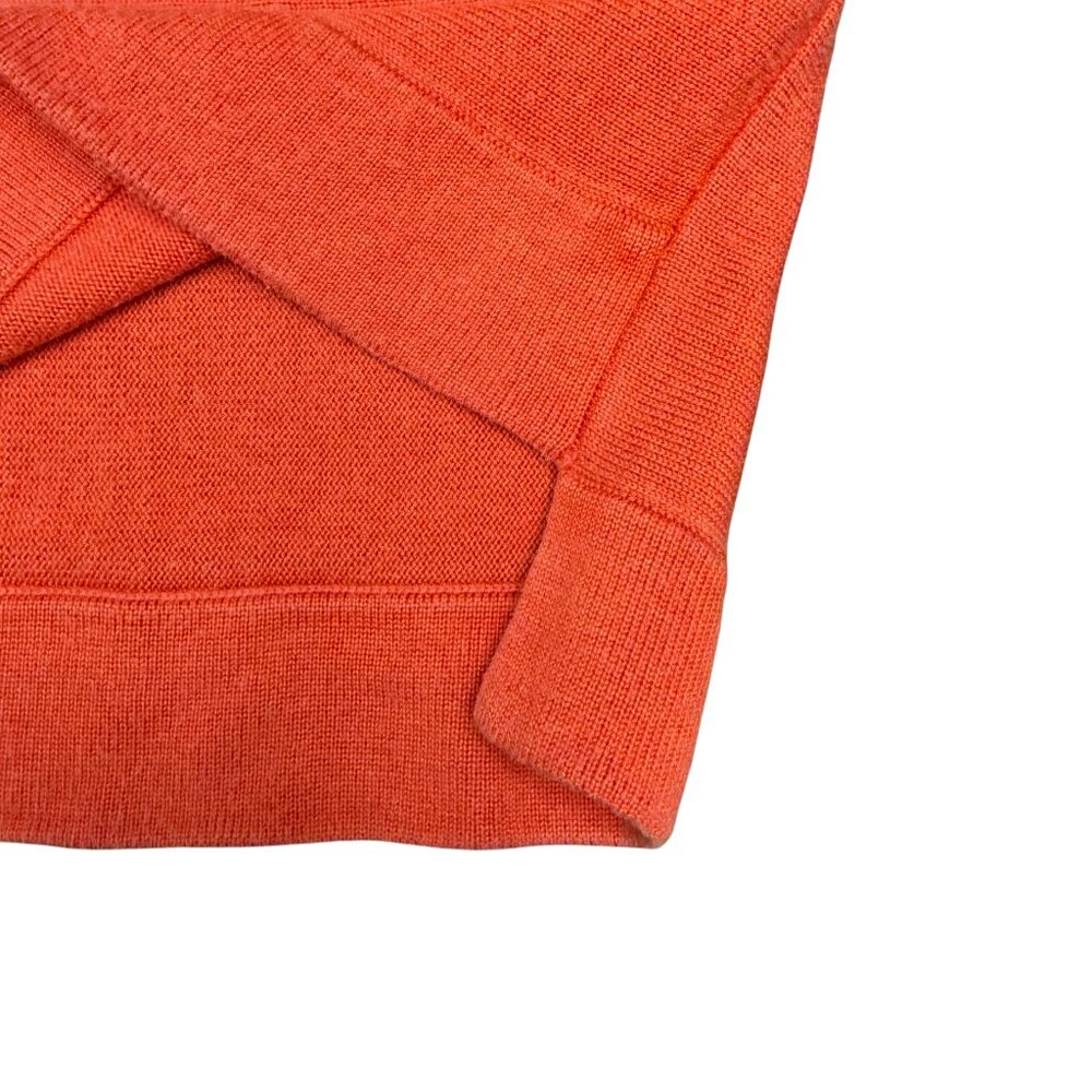 EILEEN FISHER Tencel Silk Pullover‎ Short Sleeve Sweater Orange | Size Small - Picture 5 of 7